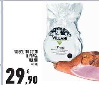 Conad Villani prosciutto cotto il praga offerta