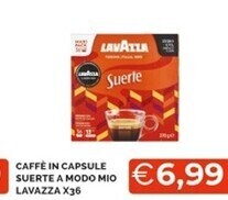 Mercatò Lavazza caffè in capsule suerte a modo mio offerta