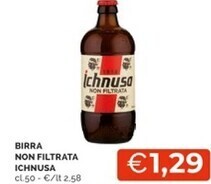 Ichnusa birra non filtrata