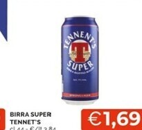Mercatò Tennent's birra super offerta