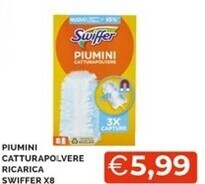 Mercatò Swiffer piumini catturapolvere ricarica offerta