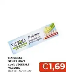 Mercatò Valsoia maionese senza uova 100 % vegetale offerta