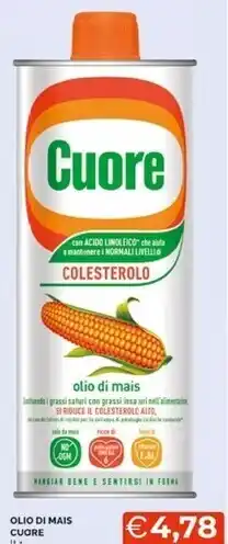 Mercatò Cuore olio di mais offerta