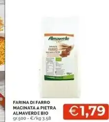 Mercatò Almaverde bio farina di farro macinata a pietra offerta