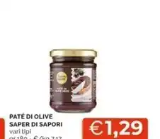 Mercatò Saper di sapori paté di olive offerta