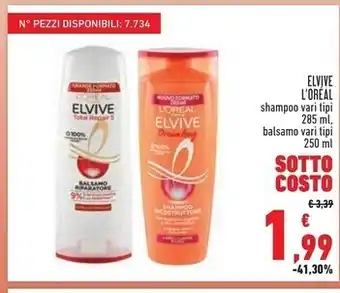Conad L'oreal elvive offerta