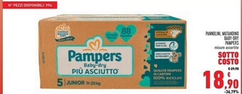 Conad Pampers pannolini , mutandino baby - dry offerta