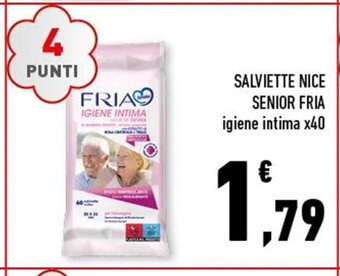 Conad SALVIETTE NICE SENIOR FRIA igiene intima x40 offerta