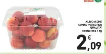 Conad ALBICOCCHE CONAD PERCORSO QUALITA' confezione 1 kg offerta