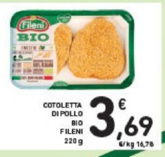 Conad COTOLETTA DI POLLO BIO FILENI 220 g offerta