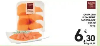 Conad CARPACCIO DI SALMONE SAPORI&IDEE CONAD 100g offerta
