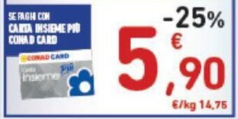 Conad SEPAIGH COM CARTA INSIEME PIÙ CONAD CARD offerta