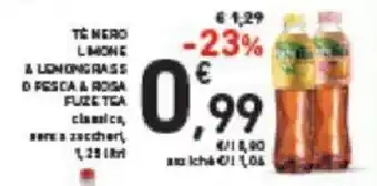Conad Tè Nero L mone & Lemongrass D Pesca & Rosa Fuze TEA offerta