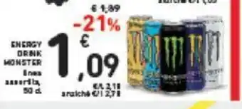 Conad ENERGY DRINK MONSTER 50cl offerta