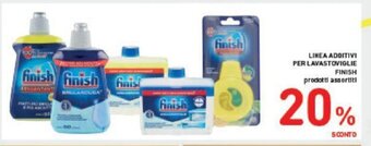 Conad LINEA ADDITIVI PER LAVASTOVIGLIE FINISH prodotti assortiti offerta