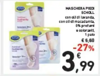 Conad MASCHERA PIEDI SCHOLL con oli di lavanda, con oll di macadamla, 0% profumi a coloranti, 1 palo offerta