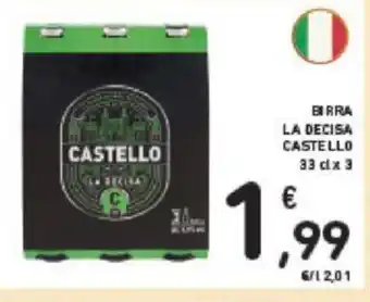 Conad EIRRA LA DECISA CASTELLO 33 cl x 3 offerta