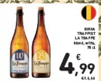 Conad BIRRA TRAPPIST LA TRAPPE blond, witte, 75cl offerta