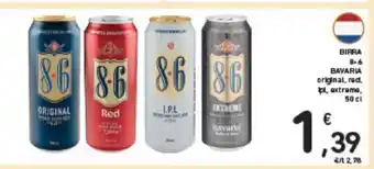 BIRRA 8*6 BAVARIA original, red, pl, extreme, 50 cl
