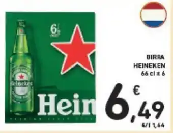 Conad BIRRA HEINEKEN 66cl x 6 offerta