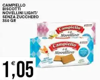 CAMPIELLO BISCOTTI NOVELLINI LIGHT/ SENZA ZUCCHERO 350 GR