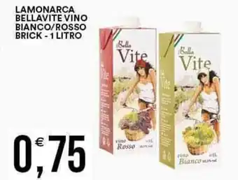 LAMONARCA BELLAVITE VINO BIANCO/ROSSO BRICK -1 LITRO
