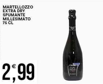 MARTELLOZZO EXTRA DRY SPUMANTE MILLESIMATO 75 CL