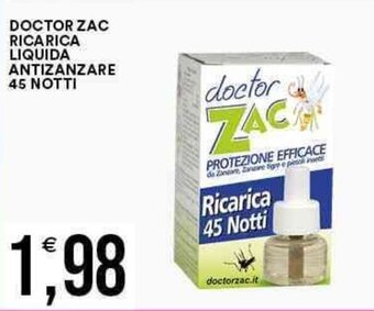 DOCTOR ZAC RICARICA LIQUIDA ANTIZANZARE 45 NOTTI