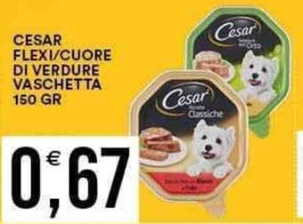 CESAR FLEXI/CUORE DI VERDURE VASCHETTA 150 GR