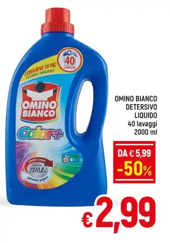 A&O OMINO BIANCO DETERSIVO LIQUIDO 40 lavaggi 2000 ml offerta