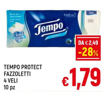 A&O TEMPO PROTECT FAZZOLETTI 4 VELI 10 pz offerta