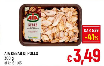A&O AIA KEBAB DI POLLO 300 g offerta