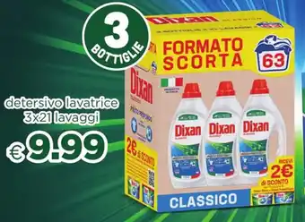 Acqua & Sapone Dixan detersivo lavatrice 3x21 lavaggi offerta