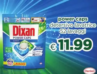 Acqua & Sapone Dixan power caps detersivo lavatrice 52 lavaggi offerta