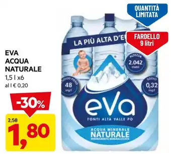 EVA ACQUA NATURALE 1,5 l x 6