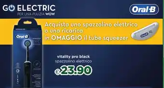 Acqua & Sapone Oral-B vitality pro black spazzolino elettrico offerta