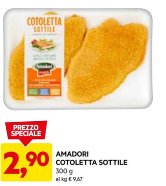 DPiù AMADORI COTOLETTA SOTTILE 300 g offerta