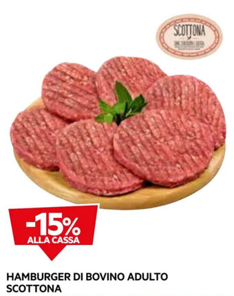 DPiù HAMBURGER DI BOVINO ADULTO SCOTTONA offerta