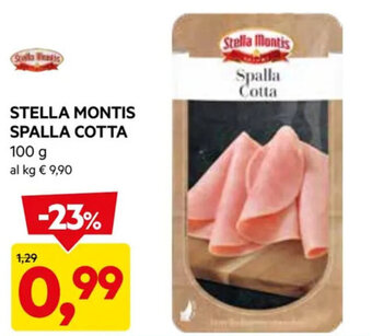 DPiù STELLA MONTIS SPALLA COTTA 100 g offerta