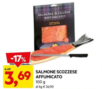 DPiù SALMONE SCOZZESE AFFUMICATO 100 g offerta