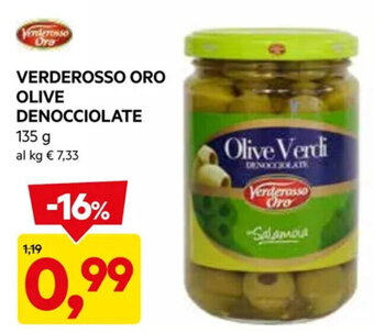 DPiù VERDEROSSO ORO OLIVE DENOCCIOLATE 135 g offerta