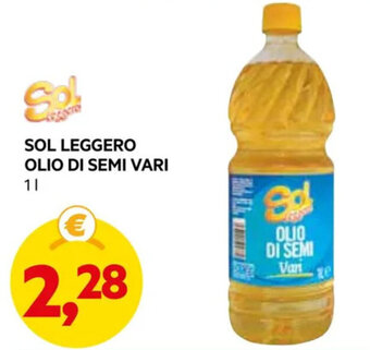 DPiù SOL LEGGERO OLIO DI SEMI VARI 1 l offerta