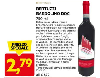 DPiù BERTUZZI BARDOLINO DOC 750 ml offerta