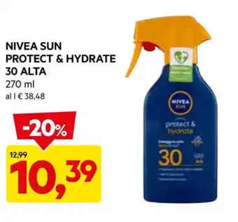 DPiù NIVEA SUN PROTECT & HYDRATE 30 ALTA 270 ml offerta