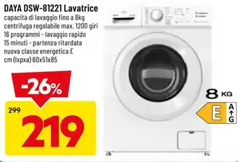DAYA DSW-81221 Lavatrice cm (lxpxa) 60x51x85