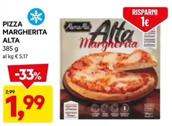 DPiù PIZZA MARGHERITA ALTA 385 g offerta
