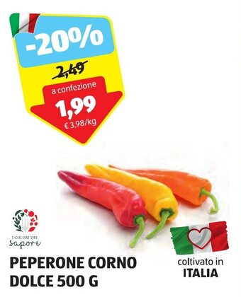 ALDI PEPERONE CORNO DOLCE 500 G offerta