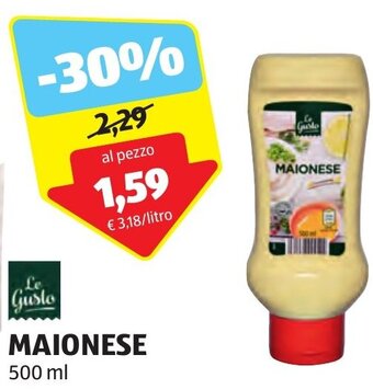 ALDI MAIONESE 500 ml offerta