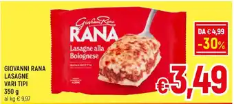 A&O GIOVANNI RANA LASAGNE 350 g offerta