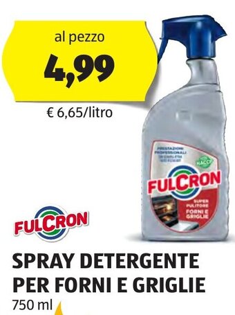 FULCRON SPRAY DETERGENTE PER FORNI E GRIGLIE 750 ml